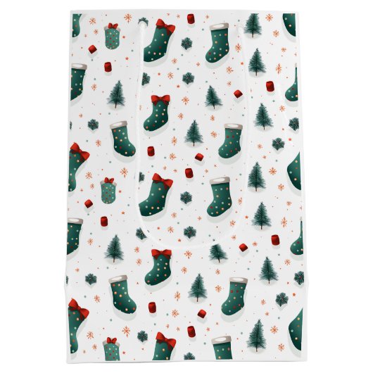 WeihnachtsStrümpfe Mittlere Geschenktüte (Rückseite)