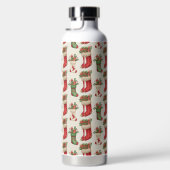 Weihnachtsstrümpfe Nahtloses Muster Trinkflasche (Rechts)