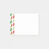 WeihnachtsStrümpfe Post-it Klebezettel (Vorderseite)