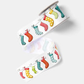 WeihnachtsStrümpfe Satinband (Rückseite)