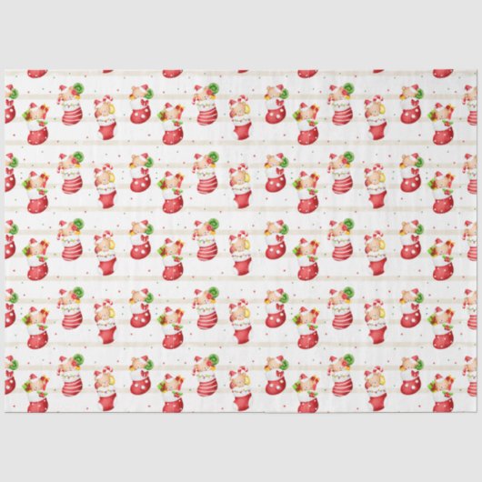 WeihnachtsStrümpfe Seidenpapier (Vorderseite)
