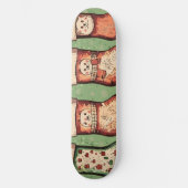 WeihnachtsStrümpfe Skateboard (Vorderseite)