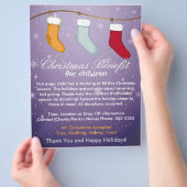 Weihnachtsstrümpfe zugunsten von Kindern Flyer (Hand)