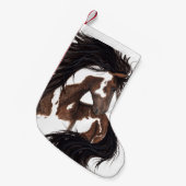 WeihnachtsStrumpfmajestätisches Pinto-Pferd durch Kleiner Weihnachtsstrumpf (Vorderansicht (hängend))