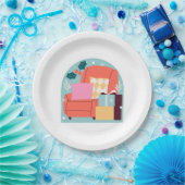 Weihnachtsstuhl Pappteller (Party)