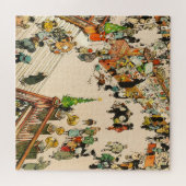 Weihnachtsstürme für Spielzeug, lustiger Cartoon,  Puzzle (Horizontal)