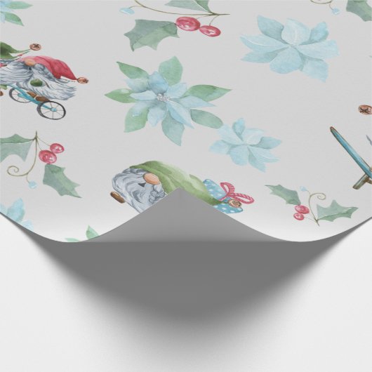 Weihnachtsstürme im Spiel Geschenkpapier (Ecke)