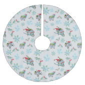 Weihnachtsstürme im Spiel Polyester Weihnachtsbaumdecke (Vorderseite)