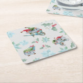 Weihnachtsstürme im Spiel Rechteckiger Pappuntersetzer (angewinkelt)