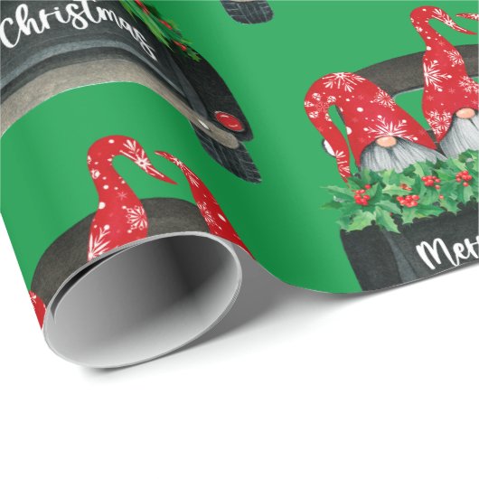 Weihnachtsstürme in einem LKW Geschenkpapier (Rolleneckpunkt)