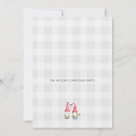 Weihnachtsstürme in Liebe Wasserfarbe Mit Monogram (Rückseite)