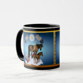 Weihnachtsstute und -colt tasse (Vorderseite Links)