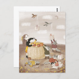 Weihnachtssuppe von Alexandra Dikaia Postkarte