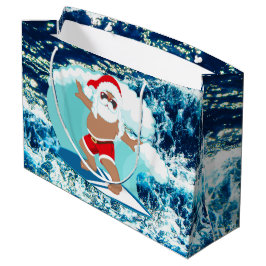Weihnachtssurfen Weihnachtsfest Große Geschenktüte