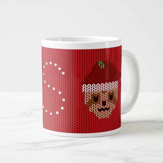 Weihnachtssüßchen Monogram Riesenkaffee-Tasse Jumbo-Tasse (Vorderseite Rechts)