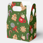 Weihnachtssüße Leckereien gekachelt Geschenkschachtel (Geöffnet)