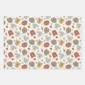 Weihnachtssüße und Hattern Muster Geschenkpapier Set (Vorderseite 2)