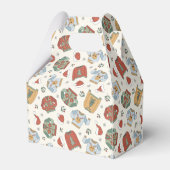 Weihnachtssüße und Hattern Muster Geschenkschachtel (Rückseite)