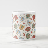 Weihnachtssüße und Hattern Muster Jumbo-Tasse (Vorderseite)