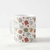 Weihnachtssüße und Hattern Muster Kaffeetasse (Vorderseite Links)