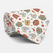 Weihnachtssüße und Hattern Muster Krawatte (Gerollt)