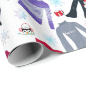 Weihnachtssüße und heiße Schokolade Geschenkpapier (Rolleneckpunkt)