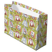 Weihnachtssüße und Strümpfe Große Geschenktüte (Vorderseite Schrägansicht)