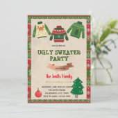 Weihnachtssüßer Einladung (Stehend Vorderseite)