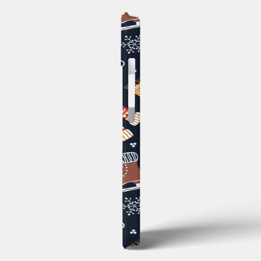 Weihnachtssüßer Mittens Ice Skate Wintermuster Case-Mate iPhone Hülle (Rückseite / Links)