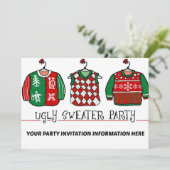 Weihnachtssüßer-Party Einladung (Stehend Vorderseite)