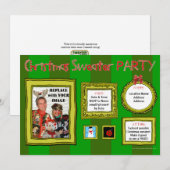 Weihnachtssüßer-Party Einladung (Vorne/Hinten)