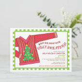 Weihnachtssüßer-Party Einladung (Stehend Vorderseite)