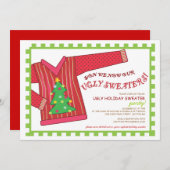 Weihnachtssüßer-Party Einladung (Vorne/Hinten)