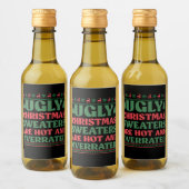 Weihnachtssüßer sind heiß und überbewertet weinetikett (Flaschen)