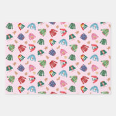 Weihnachtssüßer und Lebkuchen Geschenkpapier Set (Vorderseite 2)