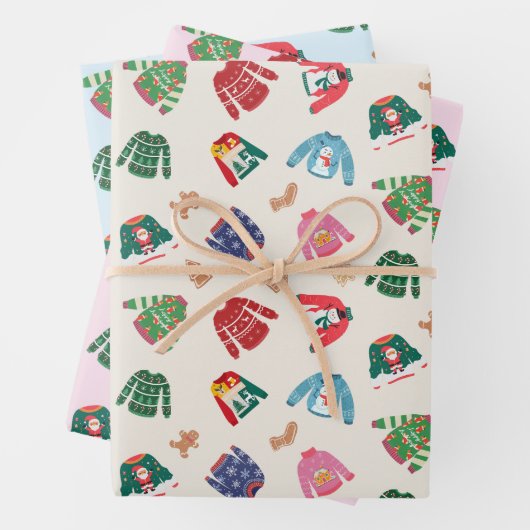 Weihnachtssüßer und Lebkuchen Geschenkpapier Set (Beispiel)