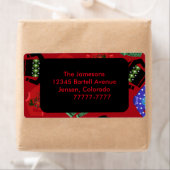 Weihnachtssüßer verschicken Labels (Insitu)