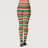 Weihnachtssüßigkeit Stripes Leggings (Rückseite)