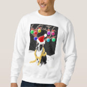 WeihnachtsSweatshirt Bostons Terrier Sweatshirt (Vorderseite)