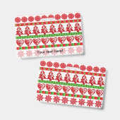 WeihnachtsSymbole Ausweis (Vorder- & Rückseite)