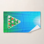 Weihnachtssymbole Badhandtuch Set (Handtuch)