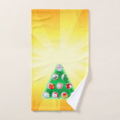 Weihnachtssymbole Badhandtuch Set (Handtuch)