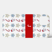 Weihnachtssymbole Case-Mate iPhone Hülle (Rückseite (Horizontal))