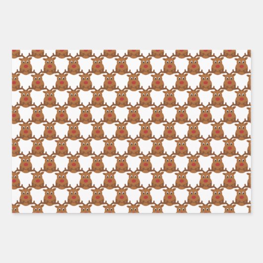 Weihnachtssymbole Design Wrapping Paper Set Geschenkpapier Set (Vorderseite 2)