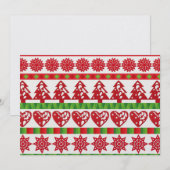 WeihnachtsSymbole Einladung (Vorne/Hinten)