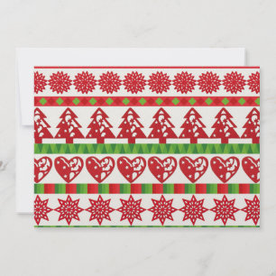 Weihnachtssymbole Einladung