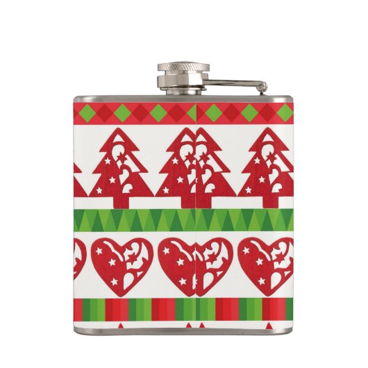 WeihnachtsSymbole Flachmann (Rückseite)