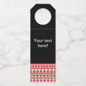 WeihnachtsSymbole Flaschenanhänger (Vorderseite)