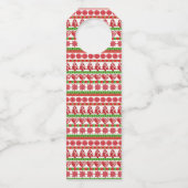 WeihnachtsSymbole Flaschenanhänger (Rückseite)