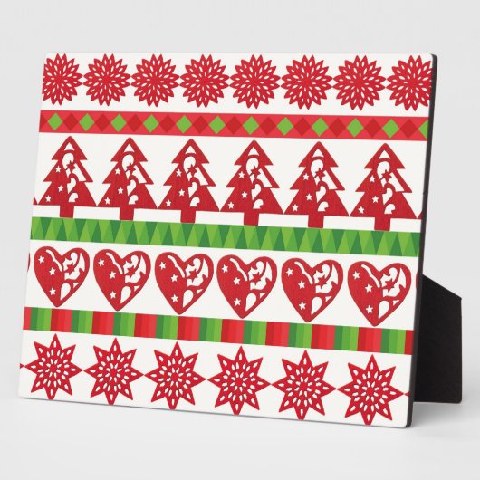 WeihnachtsSymbole Fotoplatte (Seite)